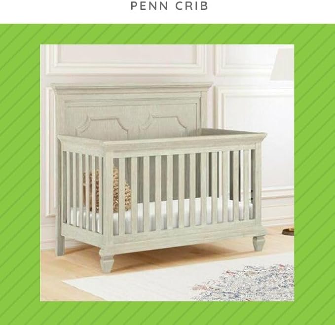 CC KITS Full-Size Conversion Kit Bed Rails Compatible with Bertini Baby Cribs (Grey Sand)