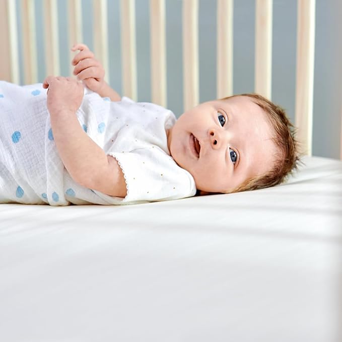 Naturepedic Organic Baby Crib Mattress - Classic 144 Coil 2-Stage Infant & Toddler Mattress - Waterproof Baby Bed Mattress for Crib - Non-Toxic Standard