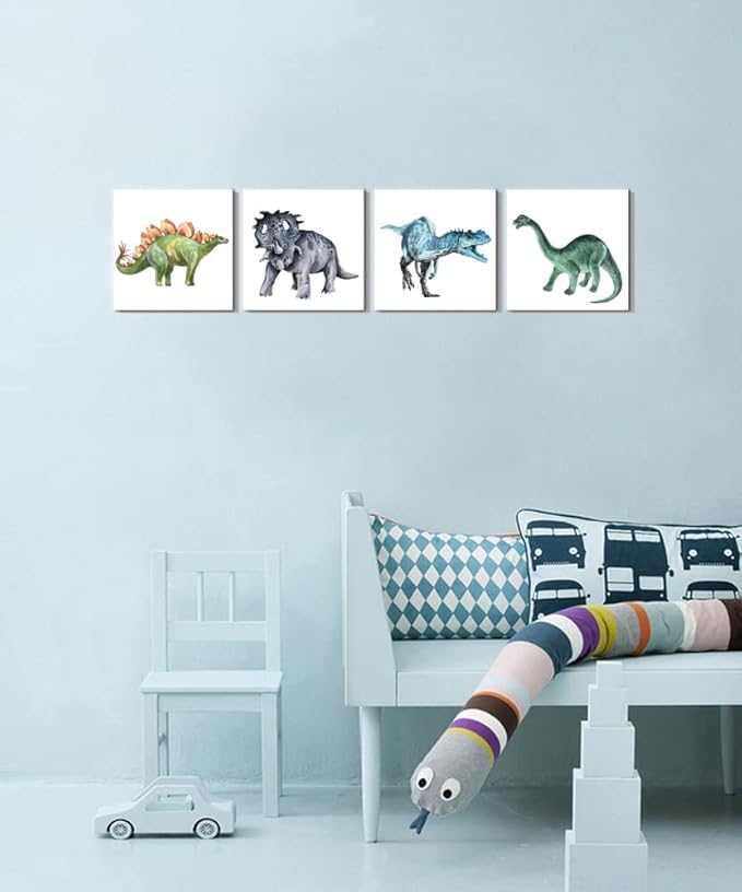Dinosaur Wall Pictures Dinosaur Canvas Art for Kids Boys Girls Room Decor
