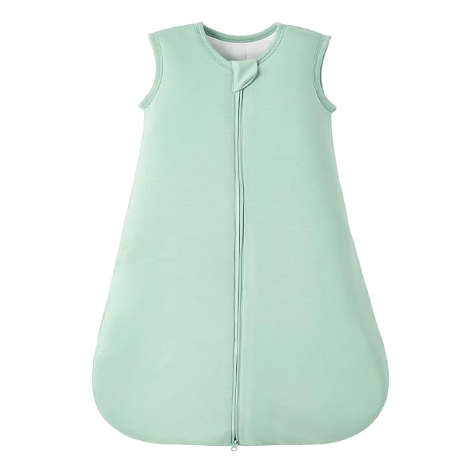 Duomiaomiao Buttery Soft Rayon Made from Bamboo Baby Sleep Sack 6-18 Months 1.0 TOG, Premium Baby Sleeping Bag 2-Way Zipper for Babies
