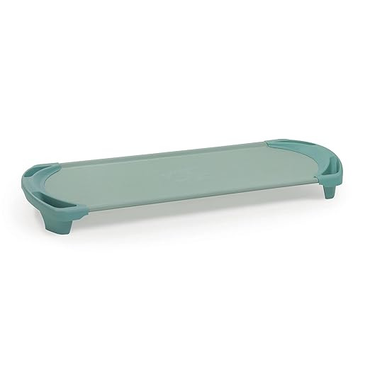 Angeles SpaceLine Nap Cot, Kids Daycare and Preschool Sleeping Cot, Standard Size, Teal Green