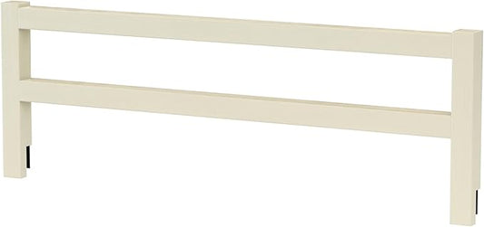 CC KITS Safety Guard Rail for Baby, Kids and Children - Solid Wood Safety Bed Rail for Toddlers - Easy Installation - Premium Protection for Bunk, Twin, Full, Queen and King Size Beds - (French White)