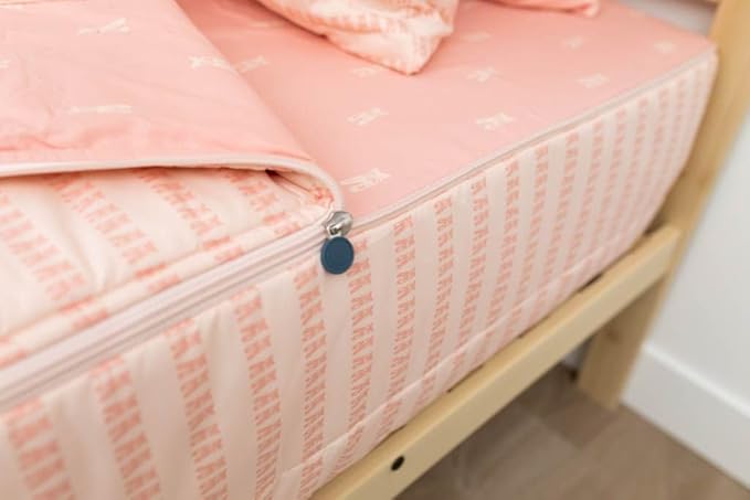 Beddy's Pink Ballerina Girls Durable Zipper Bedding for Kids, Bed in a Bag, Pink Ballet Sheets and Comforter, Easy to Make and Wash, Includes Pillowcase & Pillow Sham, Super Soft All Season