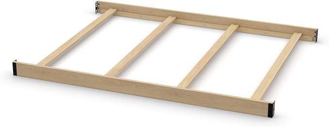 Full-Size Conversion Kit Bed Rails for Baby Relax Convertible Cribs, by Dorel Living - Solid Wood Rail - Toddler and Adult Bed Rail for Full-Size Beds - Baby Furniture (Unfinished, Option 1)