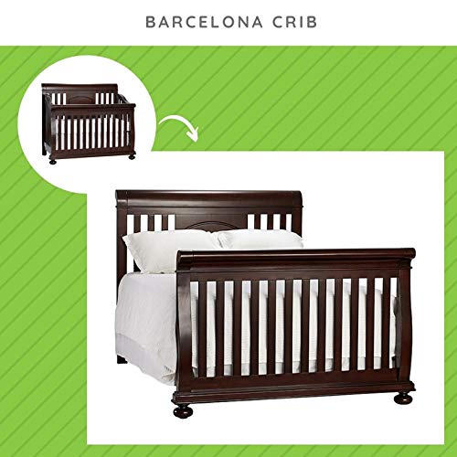 Full-Size Conversion Kit Bed Rails for Suite Bebe Convertible Cribs - Solid Wood Rail - Toddler and Adult Bed Rail for Full-Size Beds - Essential Nursery & Baby Furniture (Cherry)