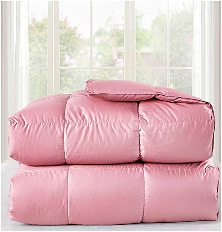 Toddler/Travel/Crib Goose Down Comforter Duvet/Blanket Multifunctional,100% Organic Cotton & Washable Unisex Kids,All Season,Pink 41x48