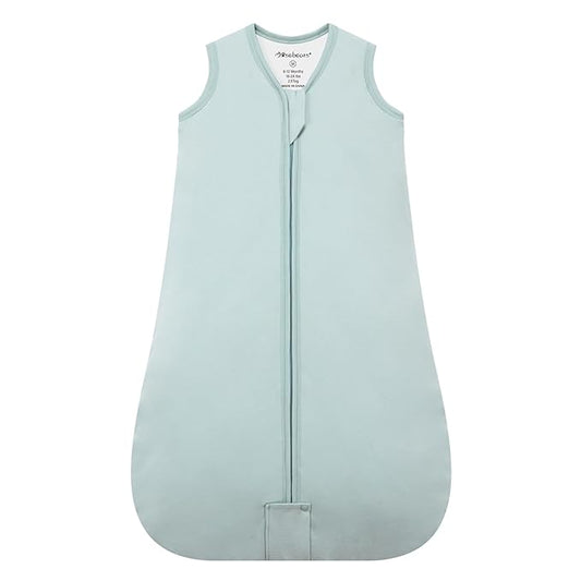 Mosebears Sleep Sack Baby Winter Wearable Blanket with 2-Way Zipper,2.5 TOG Cotton Sleep Sack Unisex (Calm Sage, 18-24 Months)
