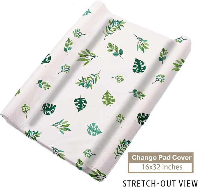 Custom Name Crib Bedding Set 3-Piece – Green Elephant Design Baby Bedding Set with Personalized Soft Blanket, Fitted Sheet, Changing Pad Cover – Ideal Newborn Gift for Boys and Girls