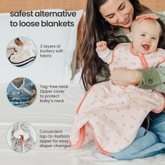 Copper Pearl Sleep Sack: Warm and Cozy Baby Bag in a Variety of Trendy Designs, Safe Alternative to Blankets, Sleeveless Baby Sleep Sack Swaddle Sizes Newborn to 24 Months - Hunnie