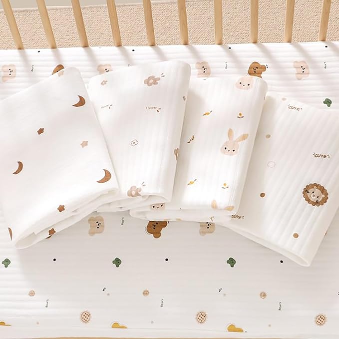 Baby Fitted Crib Sheet Mattress Protectors Infant Bed Protective Sleeve Boys Girl Bedding Stuff Essential