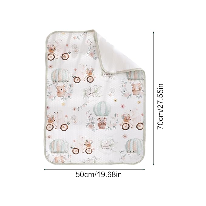 Crib Mattress Pad – Waterproof Changing Pad Cover | Soft Breathable Bassinet Protector, Pee Proof Sheet for Bedwetting Prevention, Overnight Infant Sleep Comfort, Potty Training Aid for Baby Nursery
