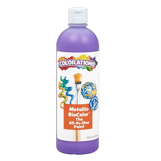 BioColor MBIOPU Paint, Metallic Purple - 16 oz.
