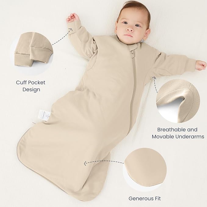 Unisex Sleeping Bag for Babies and Toddlers 3.5 Tog Sleep Sack, Baby Sleep Sack, One piece with sleeves, Gifts for Baby