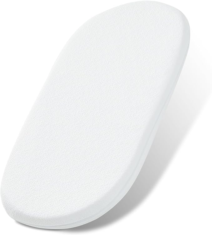 NeoBorn Baby Bassinet Mattress Pad, 32" x 16" Dual Sided Comfort Gel Memory Foam Mattress with Removable Breathable Soft Tencel Cover Fit for Dream On Me Karley Bassinet