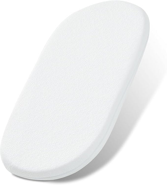 NeoBorn Baby Bassinet Mattress Pad, 30" x 15" Dual Sided Comfort Gel Memory Foam Mattress with Removable Breathable Soft Tencel Cover Fit for Dream On Me Lacy/Snoo/Moses Basket Baby Bassinet