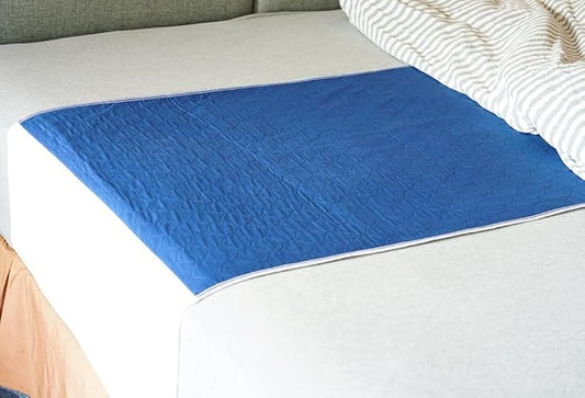 2 Pack Reusable Washable Bed Pads 34X36 Tuckable Absorbent Waterproof Quilted Cotton Top Underpad Mattress Protector Fit Twin Bed for Adult, Toddler ,Pet