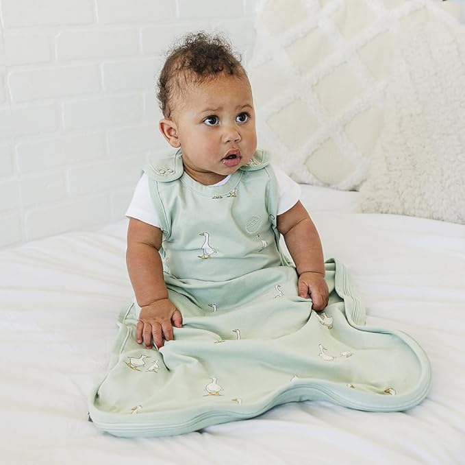 Ecolino Organic Cotton Baby Sleep Sack - 2-Way Zipper Baby Wearable Blanket - Toddler Sleeping Bag Sack - 2-4 Years - Goose