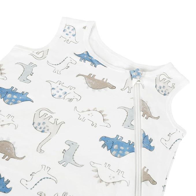 Rayon from Bamboo Sleep Sack Baby Wearable Blanket 0.5 Tog Soft Kids Sleeping Bag Toddler Sleeveless 0-6 Months Infant Newborn Swaddle Blanket 2-Way Zipper Unisex Boys Girls Sleepsack Grey