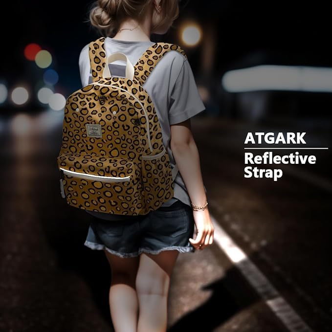 atgark Corduroy Kids Backpack for Boys 6-10: Boys Backpacks for Elementary Kindergarten 15” H Fit Folder