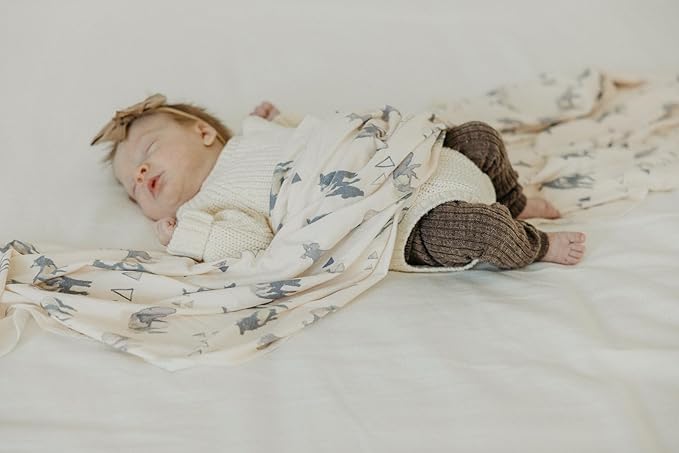 Copper Pearl Baby Swaddle Blanket - Premium Knit Baby Blanket, Large Soft Stretchy Receiving Blankets for Baby Boy and Girl, Swaddles for Newborn, Infant, and Toddler (Cody)