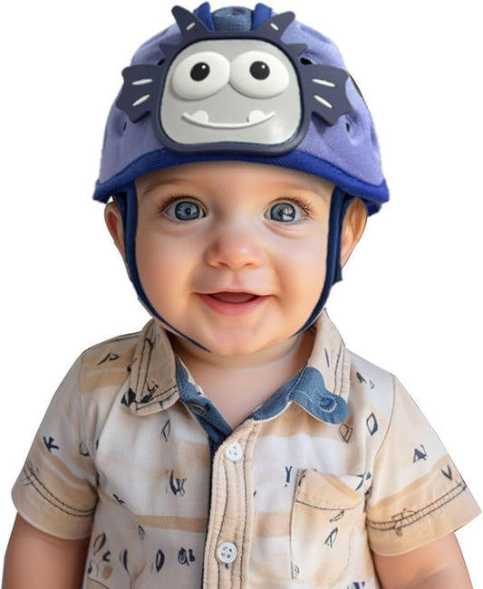 Baby Helmet for Crawing Walking,Soft Infant Safety Helmet,Baby Helmet 1-2 Years for Anti-Fall Head Protector,Adjustable, Breathable