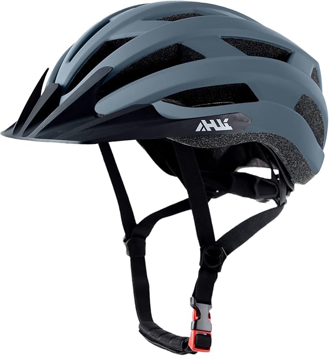 Youth Adult Road Bike Helmet, Men Women Adjustable Mountain Bicycle Helmet with Detachable Visor, 2 Sizes for Age 8-14+ Youth, Kids, Adult