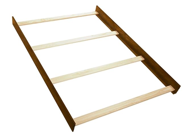 Full-Size Conversion Kit Bed Rails for Bassett Baby Convertible Cribs - Solid Wood Rail - Toddler and Adult Bed Rail for Full-Size Beds - Essential Nursery & Baby Furniture (Rustic Brownstone)