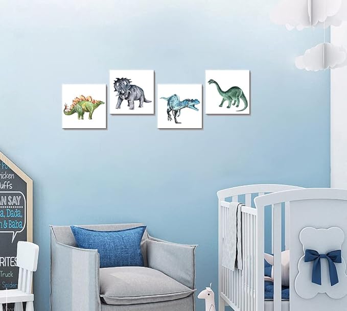 Dinosaur Wall Pictures Dinosaur Canvas Art for Kids Boys Girls Room Decor