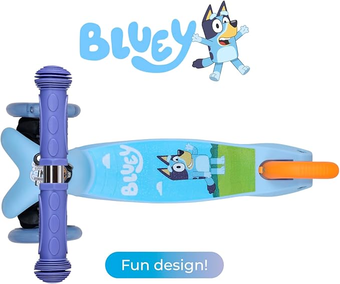 Self Balancing Kick Scooter with Light Up Wheels, Extra Wide Deck, 3 Wheel Platform, Foot Activated Brake, 75 lbs Limit, Kids & Toddlers Girls or Boys, for Ages 3 and Up