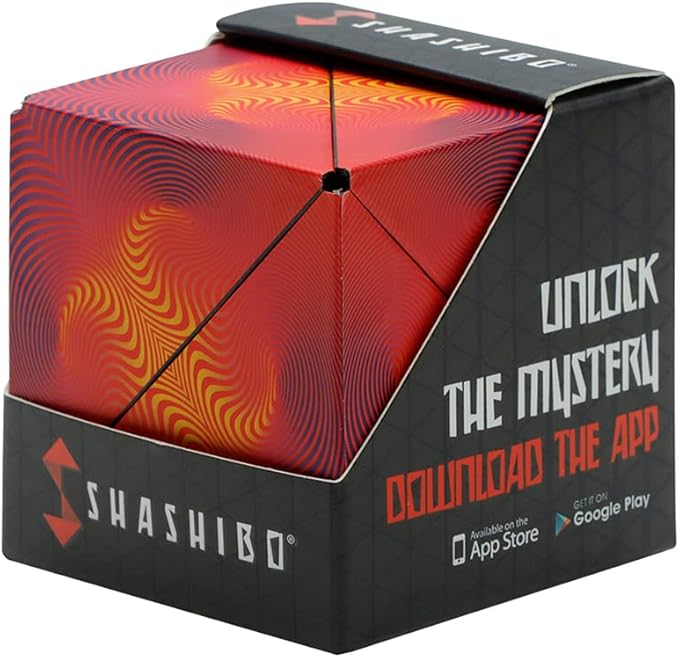 Shashibo Shape Shifting Box - Award-Winning STEM Fidget Toy with Strong Magnets - Fidget Cube Transforms Into 100+ Shapes, Christmas Stocking Stuffers Gift for Kids, Teens, and Adults