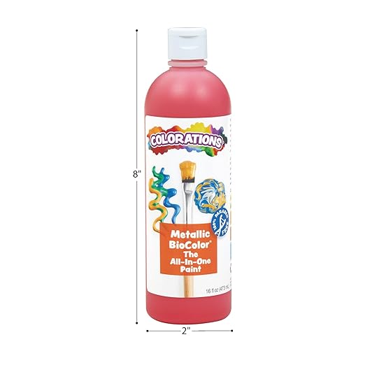 BioColor MBIOBL Paint, Metallic Blue - 16 oz.