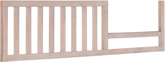 Toddler Bed Safety Guard Rail for Evolur Baby Convertible Cribs - Solid Wood Rail for Convertible Crib to Toddler Bed Conversion - Safety Bed Rail for Children (Sand Castle Oak, Model 811)
