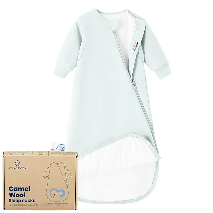 Unisex Sleeping Bag for Babies and Toddlers 1.0 Tog Sleep Sack 6-18 Months, Newborn Sleep Sack, Wearable Blanket Baby, One Piece Long Sleeves, Gifts for Baby