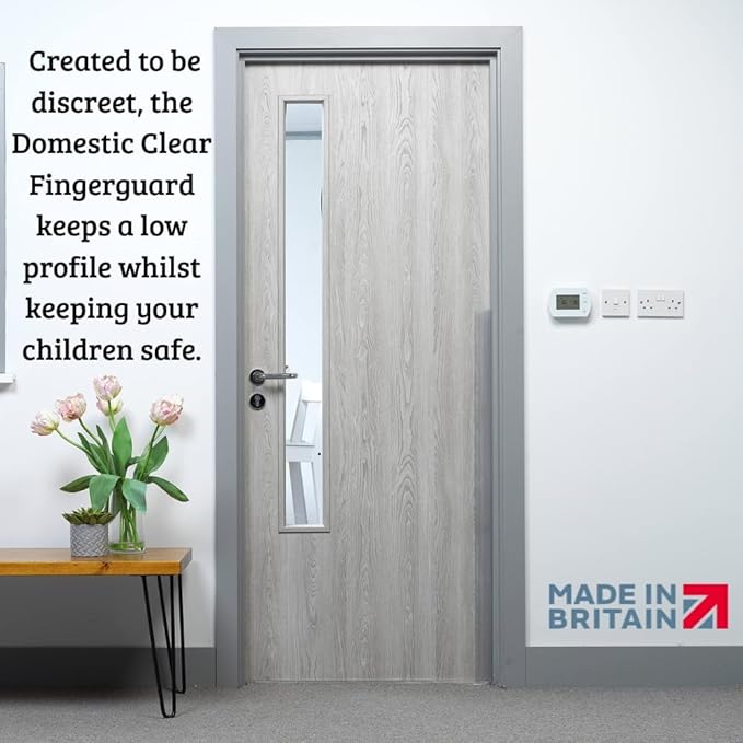 Cardea Child Safety Door Finger Pinch Guard Hinge Protectors Pack - Clear … (Single Pack)