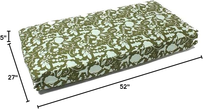 Molly Mutt Large Crib Mattress Cover - Amarillo by Morning Print - Measures 27”x52”x5”- 100% Cotton - Durable - Breathable - Sustainable - Machine Washable Dog Bed Cover