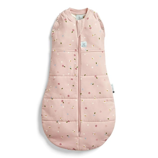 ergoPouch Cocoon Swaddle Sack 2.5 TOG - Baby Sleep Sack, Gentle Snug Fit Helps Calm Startle Reflex, Ideal for Arms In/Out Sleeping, Soft Breathable Fabric for Better Sleep (6-12 Months, Daisies)