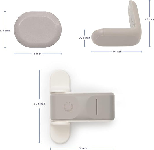 Ubbi Safety Bundle, Safeguarding and Baby Proofing Set, Includes 36 Outlet Covers, 16 Table Corner Protectors and 2 Pinch Guards, Child Safety Kit, Taupe