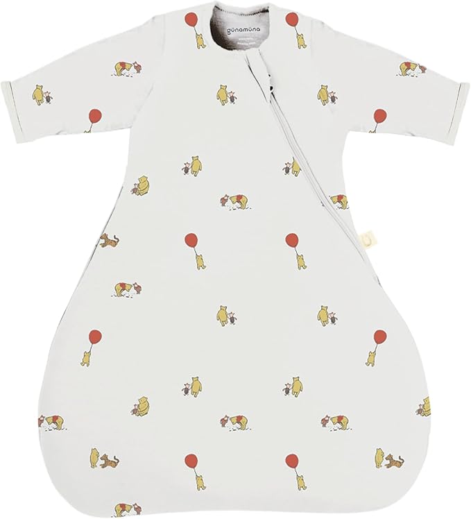 GUNAMUNA Long-Sleeve Transitional Swaddle Sleep Bag 2.5 TOG – Soothes Infants 3-6 Months, Easy Diaper Changes with WONDERZiP