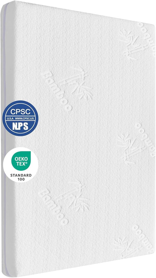 32x18 Bassinet Mattress for Ingenuity: 2" Thick Dual Sided Gel Memory Foam Bassinet Mattress for Ingenuity/Cuddor/RONBEI Baby Bassinet, and Portable Cribs.
