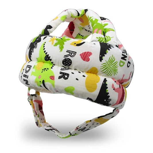 Baby Head Protector Baby Helmet for Crawling Walking, No Bumps Safety Head Adjustable Protective Cap for Walking, Playing (Dinosaur C)