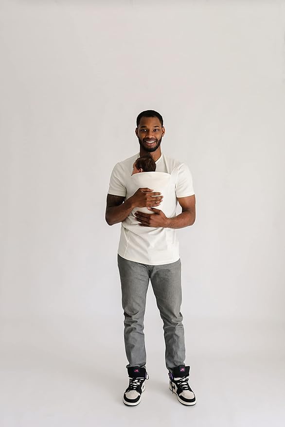 Lalabu The Dad Shirt | Hands-Free Baby Carrier for Dad with Kangaroo Pouch | Engineered for Bonding, Safety, & Comfort for Newborns Up to 15 Lbs. | CPSC Compliant