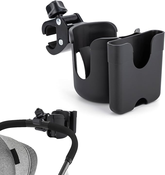 Cup Holder for Stroller Compatible with Evenflo with Phone Holder,Wagon Accessories Compatible with Evenflo,Black