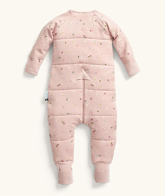 ergoPouch Sleep Onesie 3.5 TOG – Warm Baby Romper & Sleep Layer with Full-Zip, Guarding Against Blankets, Breathable & Movement-Friendly, Ideal for Transitional Sleeping (12-24 Months, Daisies)