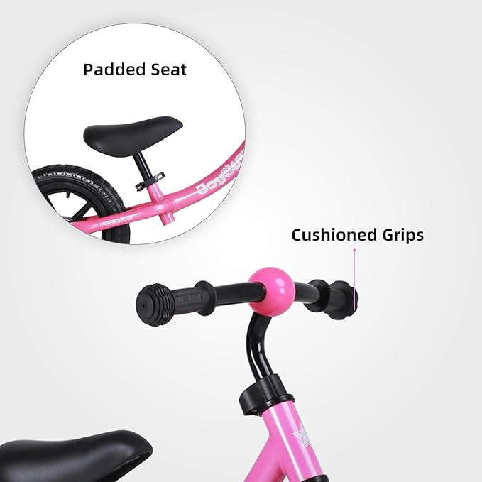 JOYSTAR Toddler Balance Bike 2 Year Old, Age 18 Months to 5 Years Old, No Pedal Bike with Adjustable Handlebar and Seat, Gift for 2-4 Boys Girls