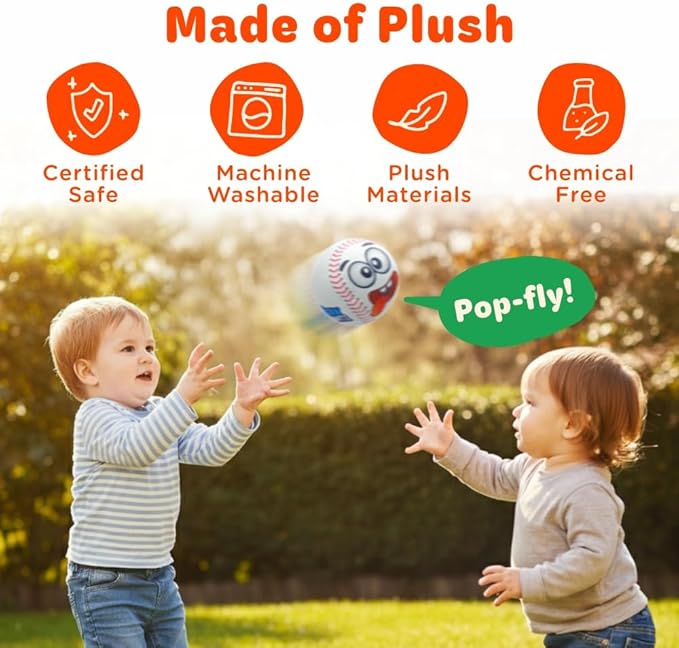 Move2Play, Hilariously Interactive Toy with Music & Sound Effects for Boy & Girl | Ball for Toddler & Baby | 6, 12, 18+ Months | 1, 2, 3+ Year Old