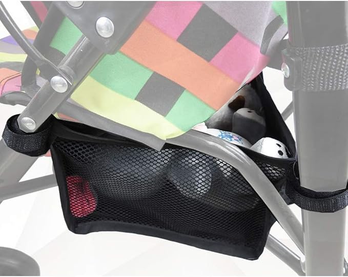 RYUJNDK 2pc Portable Strollers Travel Bag Basket Pockets for Standard or Double Strollers for Storing Phone Keys Toys Accessory