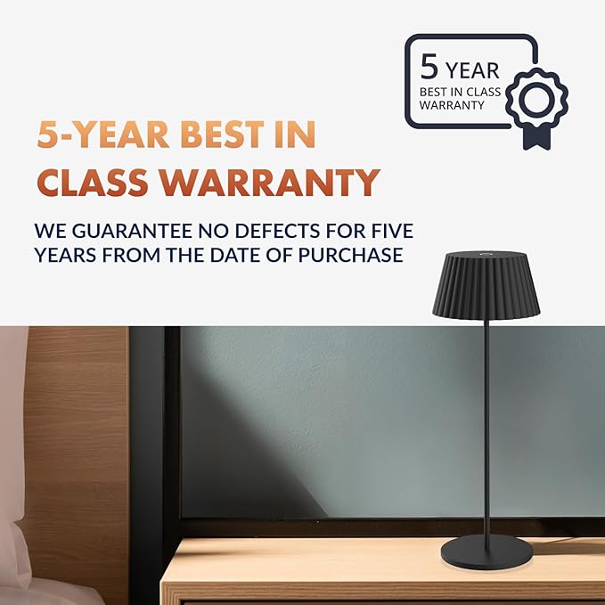 Newhouse Lighting Raven, Black 2700K Dimmable Cordless USB-C Rechargeable Table Lamp NHTL-RA-BLK, Cordless Desk Lamp for Living Room, Bedroom, Coffee Table, and Other Cozy Home Decor