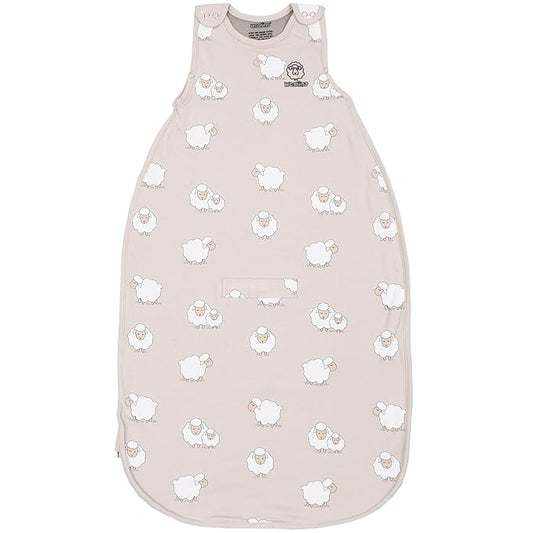 Woolino 4 Season Toddler Sleeping Sack, Merino Wool and Organic Cotton Baby Sleep Bag Sack, 2-4 Years, Sheep