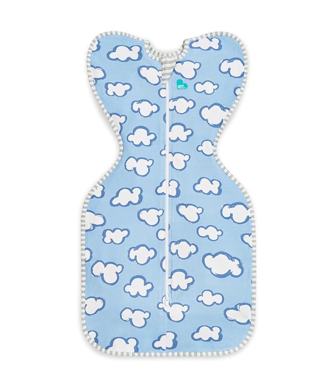 Love to Dream Swaddle UP, Baby Sleep Sack, Self-Soothing Swaddles for Newborns, Improves Sleep, Snug Fit Helps Calm Startle Reflex, New Born Essentials for Baby, 1.0 TOG, 13-19 lbs, Daydream Blue