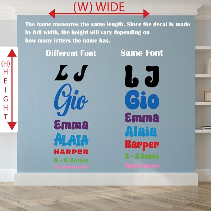 Mini Mouse Name & Initial Wall Decal – Personalized Vinyl Sticker for Nursery & Kids Room | Custom Fonts Design